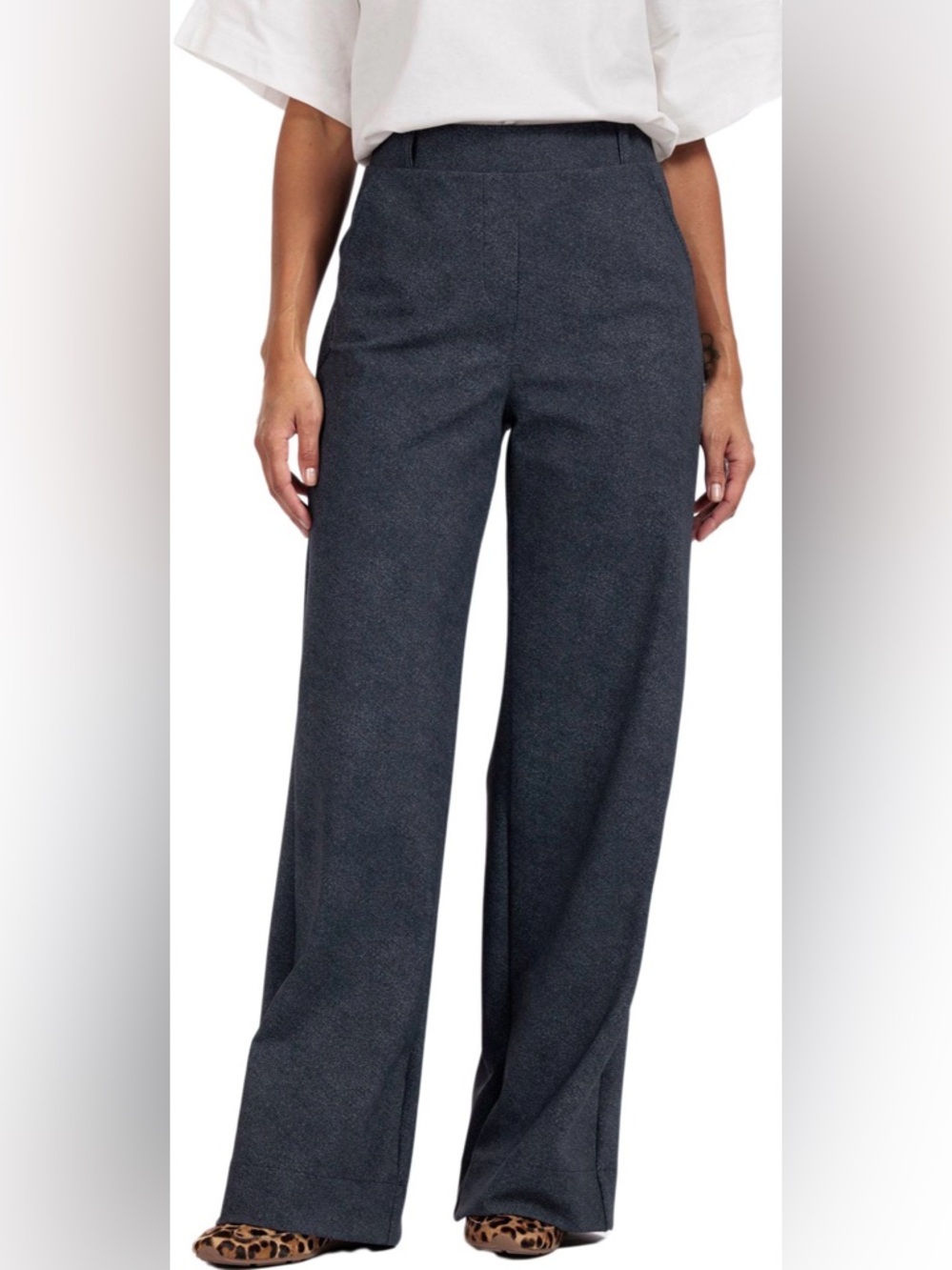 Studio Anneloes Lexi Bonded Denim Trousers (Travel quality) - size S